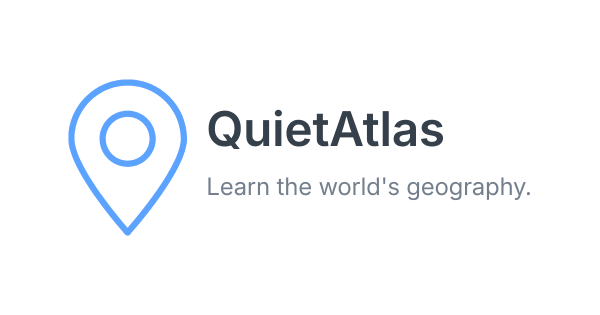 QuietAtlas world capitals quiz app